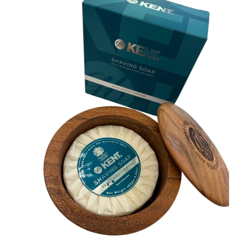 Луксозен сапун за бръснене в дървено легенче от дъб 33772